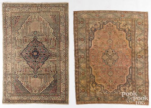 Two semi antique carpets