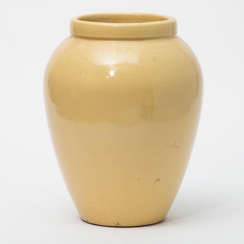 Mid Century Ceramic Yellow Vases circa 1940