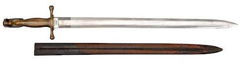 Horstman & Sons Brass Handle Saber Bayonet 