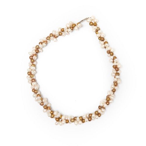 Necklace, GIA Baroque pearl necklace
