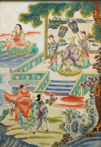 Antique Chinese Painting on Porcelain