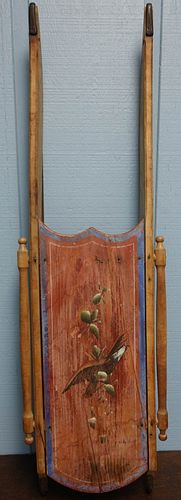 Victorian Painted Sled