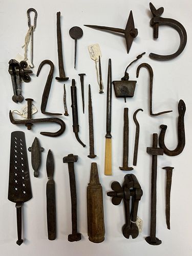 Wrought Iron Hardware and Tools