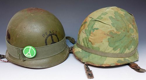 Two Vietnam Army Helmets