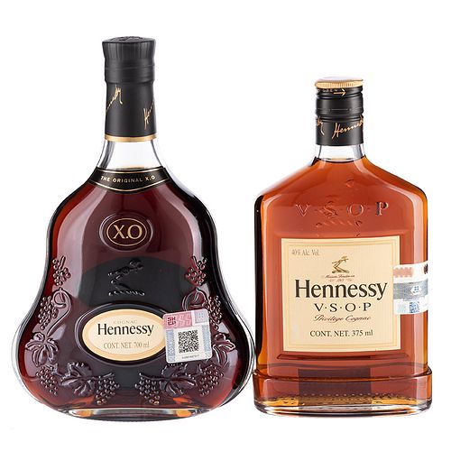 Hennessy. V.S.O.P. y X.O. Privilege Cognac. France. Piezas: 2.