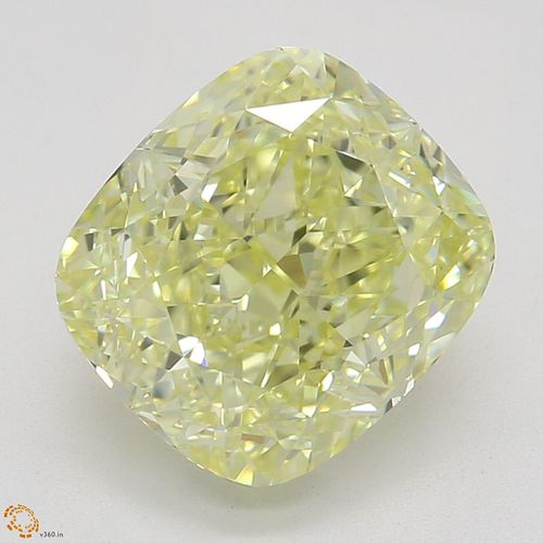2.34 ct, Natural Fancy Yellow Even Color, VVS1, Cushion cut Diamond (GIA Graded), Appraised Value: $36,400 