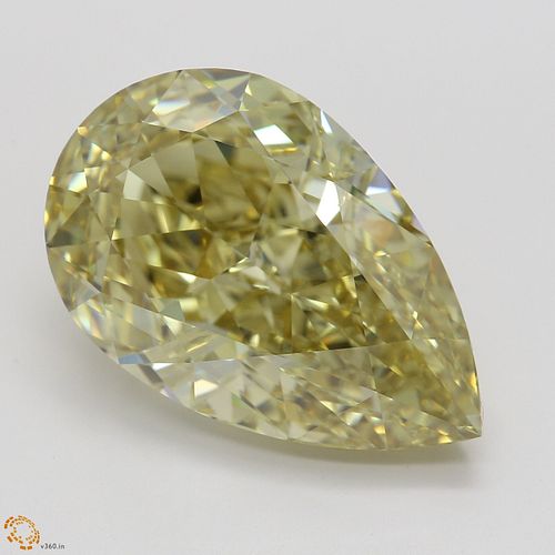 7.51 ct, Natural Fancy Brownish Yellow Even Color, IF, Pear cut Diamond (GIA Graded), Appraised Value: $210,200 