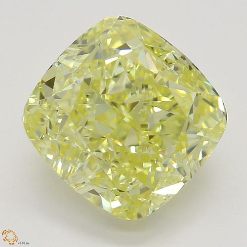 2.45 ct, Natural Fancy Intense Yellow Even Color, IF, Cushion cut Diamond (GIA Graded), Appraised Value: $81,800 