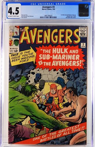 Marvel Comics Avengers #3 CGC 4.5