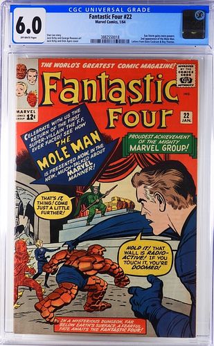 Marvel Comics Fantastic Four #22 CGC 6.0
