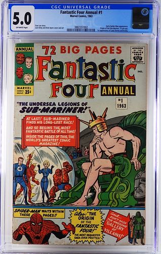 Marvel Comics Fantastic Four Annual #1 CGC 5.0