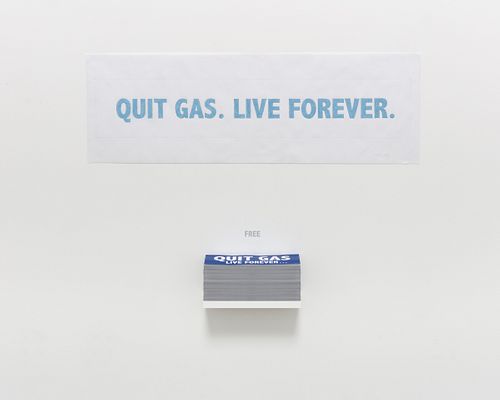 Donald Moffett, "Quit Gas", 2021