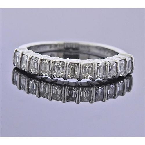 Gemlok Platinum Diamond Wedding Ring