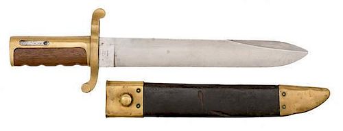 Dahlgren Model 1861 Short Bayonet and Scabbard by Ames 
