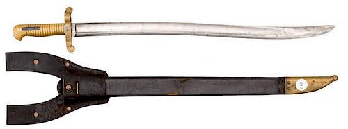Model 1841 Mississippi Rifle Type 2 Brass Handle Saber Bayonet 