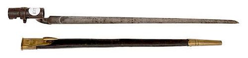 M1853 English Enfield Socket Bayonet and Scabbard 