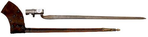 Civil War Model 1855 Socket Bayonet with Scabbard 