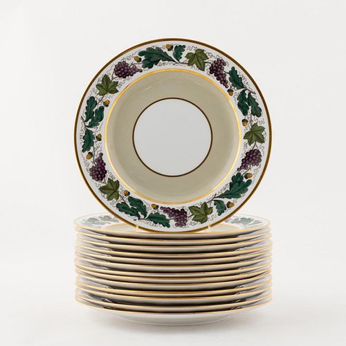 SET 14, SPODE FOR TIFFANY & CO. ACCENT PLATES