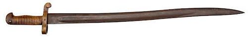 Model 1861 Whitneyville Navy Rifle Brass Handle Saber Bayonet 
