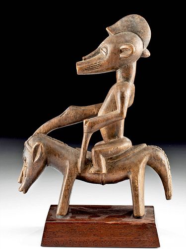 Early 20th C. Senufo Wood Figure, Lord of the Horse