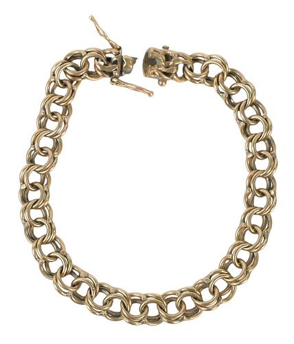 14 Karat Gold Chain Bracelet, marked 14K, 27.8 grams. Provenance: Waterfront Estate, Stamford, CT.