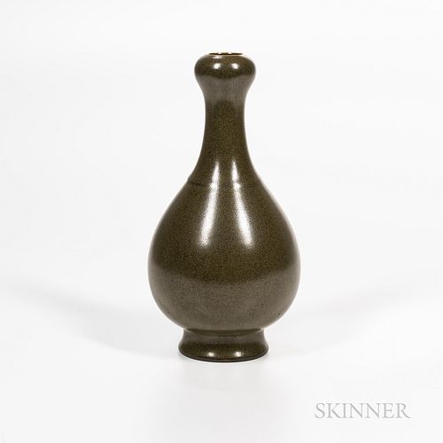 Teadust-glazed "Garlic Mouth" Vase