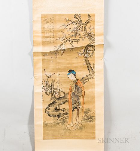 Hanging Scroll Depicting a Lady