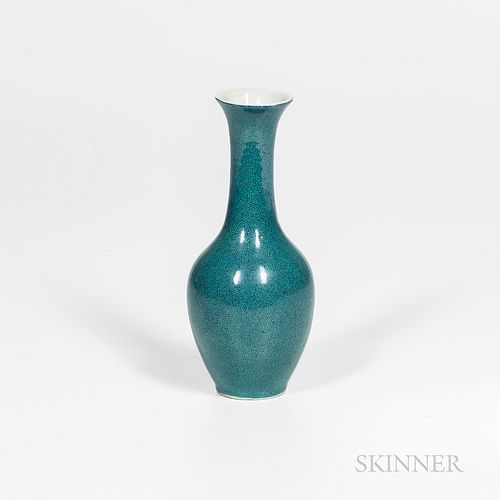 Speckled Robin's Egg-glazed Vase