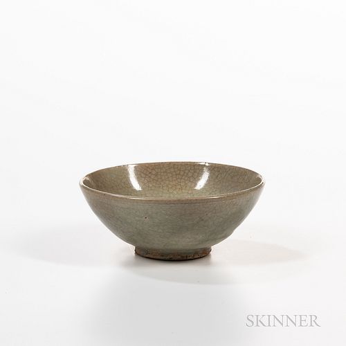 Celadon-glazed Stoneware Bowl