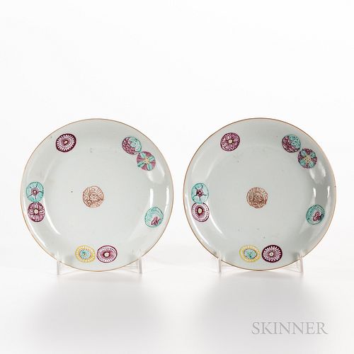 Pair of Enameled Dishes