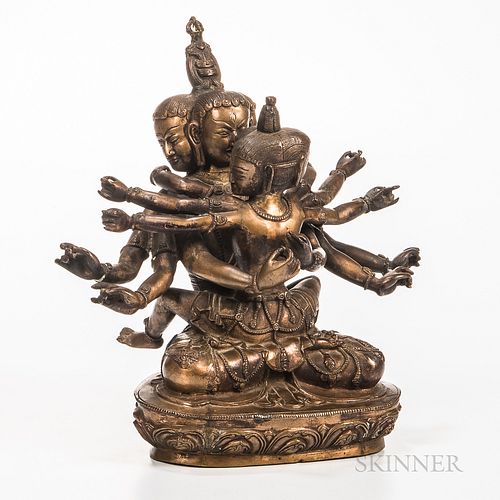 Copper Alloy Figure of Chakrasamvara