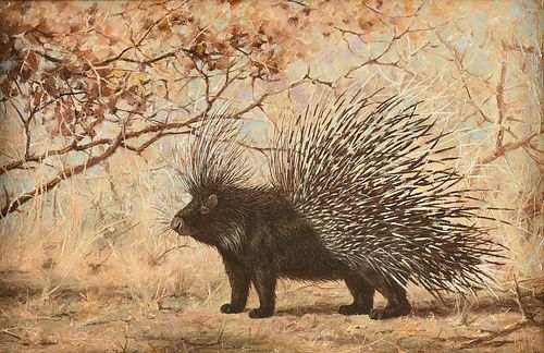 PAUL ROSE (South African 1931-2018) A PAINTING, "Porcupine," 2002
