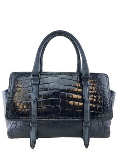 Bottega Veneta Crocodile Monaco Medium Bag