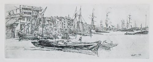 James McNeill Whistler (After) - Thames Warehouse