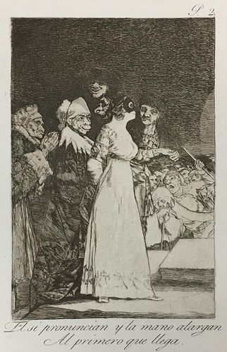 Francisco Goya - El si pronuncian y la mano alargan Al