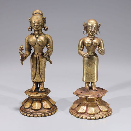 Two Antique Indian Standing Figures