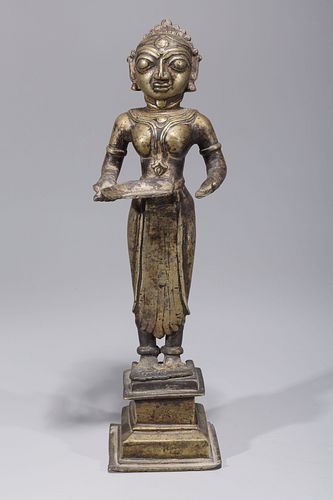 Antique Indian Bronze Standing Statue