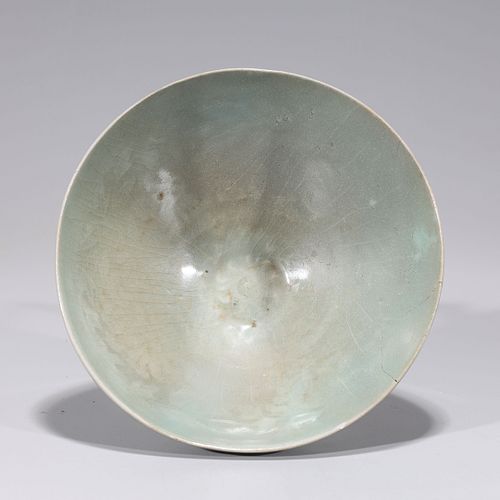 Antique Korean Celadon Glazed Bowl