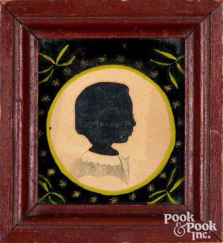 American silhouette of a young girl, early 19th c.