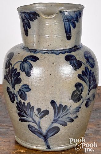 Very fine Baltimore two-gallon stoneware pitcher