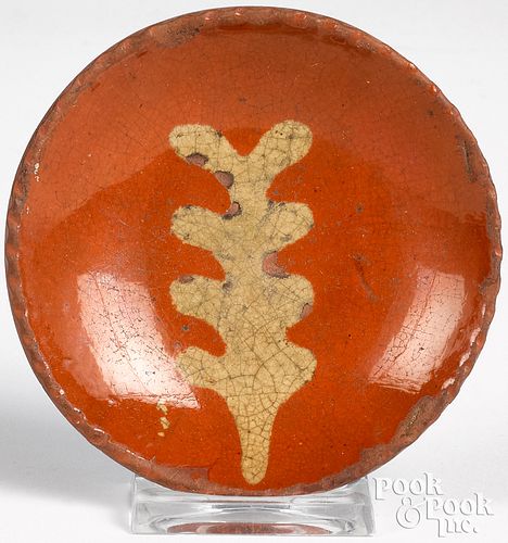 Miniature Pennsylvania redware plate, 19th c.