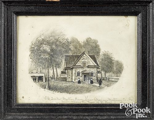 William L. Breton graphite and gouache
