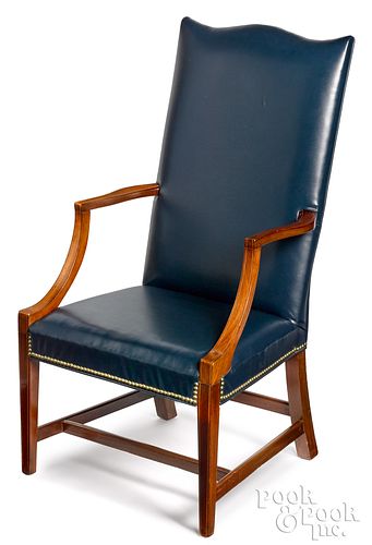 Massachusetts Federal mahogany lolling chair
