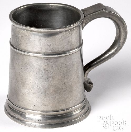 Pewter mug attributed to John Carnes Boston