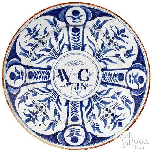 Delft plate of Chester County, Pennsylvania