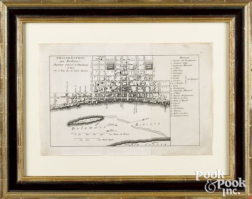Benjamin Eastburn map of Philadephia, ca. 1776