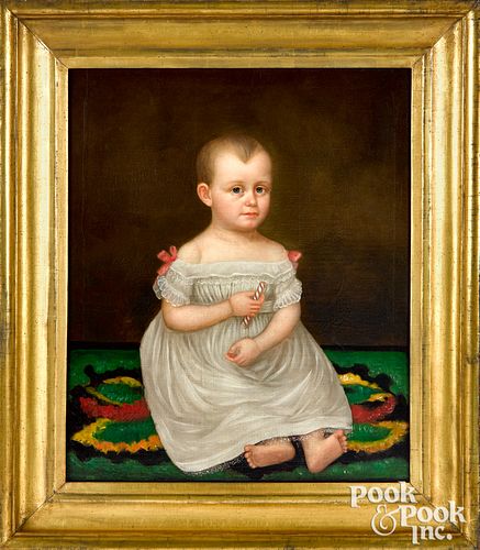 Attributed to William Jewett portrait of child