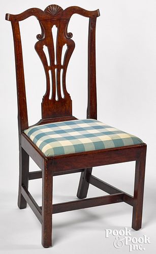 New England Chippendale mahogany side chair