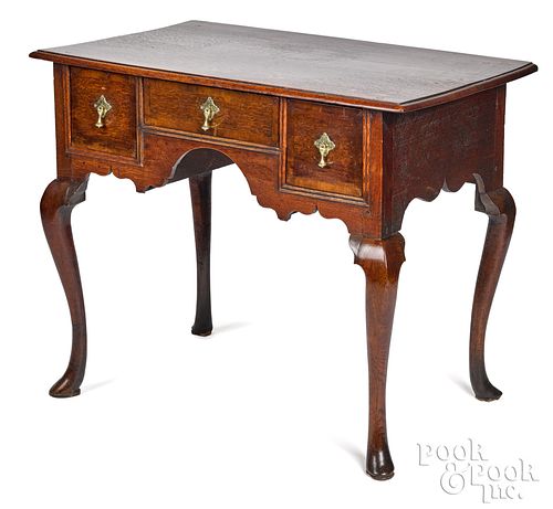George II oak dressing table, ca. 1750