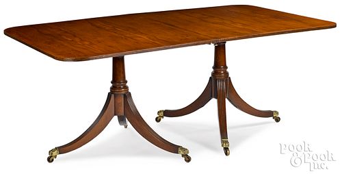 George III double pedestal dining table, ca. 1800